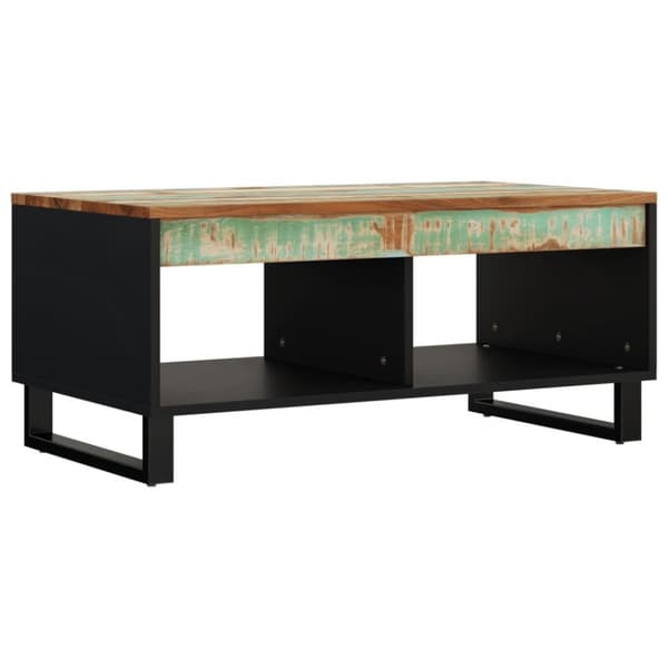 vidaXL sofabord 90x50x40 cm massivt genbrugstræ
