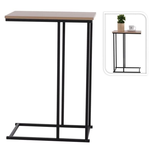 H&S Collection sidebord med MDF-bordplade naturfarvet og sort