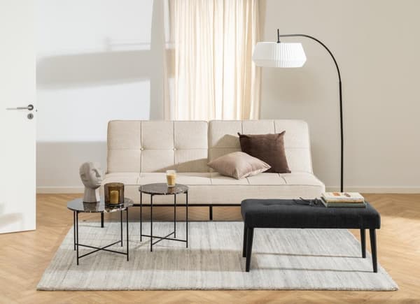 Avila hjørnebord Ø52cm marmor brun.