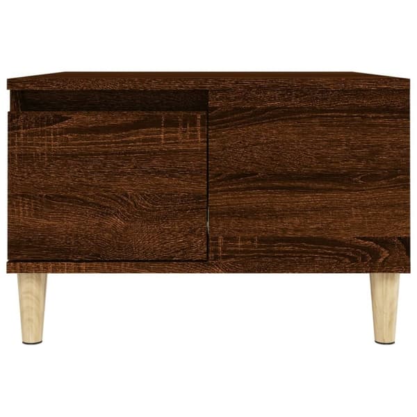 vidaXL Sohvapöytä ruskea tammi 55x55x36,5 cm tekninen puu