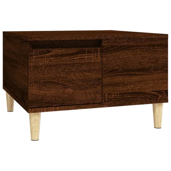 vidaXL Sohvapöytä ruskea tammi 55x55x36,5 cm tekninen puu