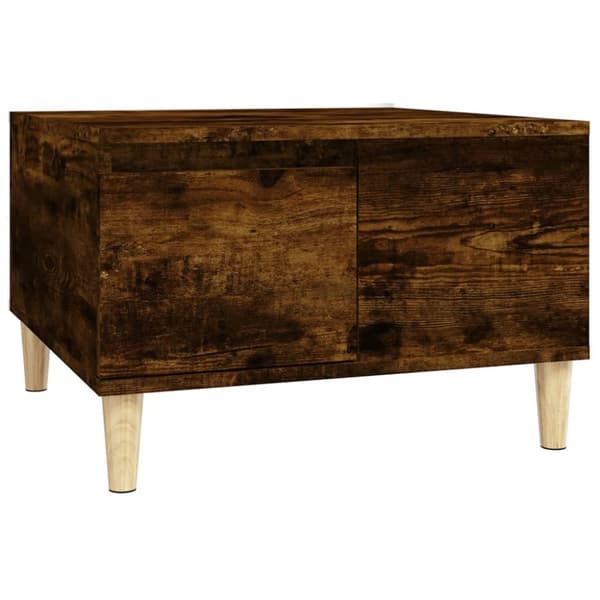 vidaXL Soffbord rökfärgad ek 55x55x36,5 cm konstruerat trä