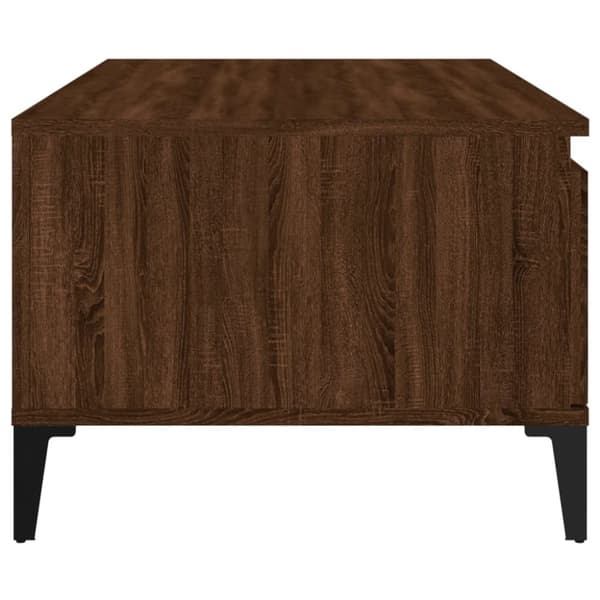 vidaXL sofabord 90x50x36,5 cm konstrueret træ brun egetræsfarve