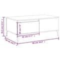 Miniatyrbillede 10 af 10: vidaXL sofabord 90x50x36,5 cm konstrueret træ brun egetræsfarve