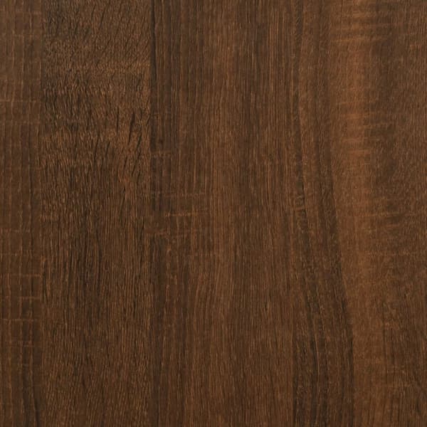 vidaXL Salongbord brun eik 90x90x28 cm konstruert tre