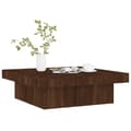 Miniatyrbillede 3 af 8: vidaXL sofabord 90x90x28 cm konstrueret træ brun egetræsfarve