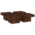 Miniatyrbillede 4 af 8: vidaXL sofabord 90x90x28 cm konstrueret træ brun egetræsfarve