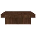 Miniatyrbillede 6 af 8: vidaXL sofabord 90x90x28 cm konstrueret træ brun egetræsfarve