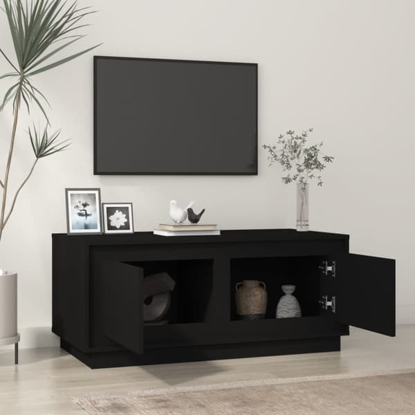 vidaXL Sohvapöytä musta 102x50x44 cm tekninen puu