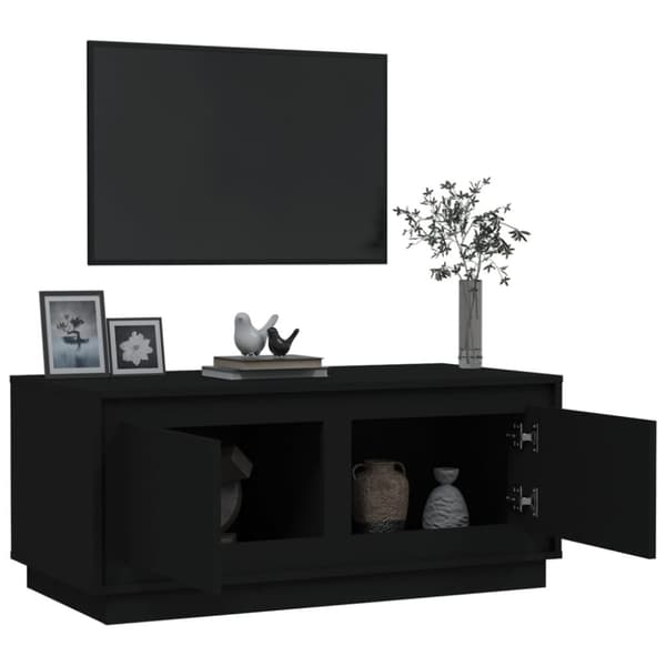 vidaXL Sohvapöytä musta 102x50x44 cm tekninen puu