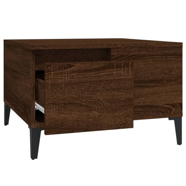 vidaXL Sohvapöytä ruskea tammi 55x55x36,5 cm tekninen puu