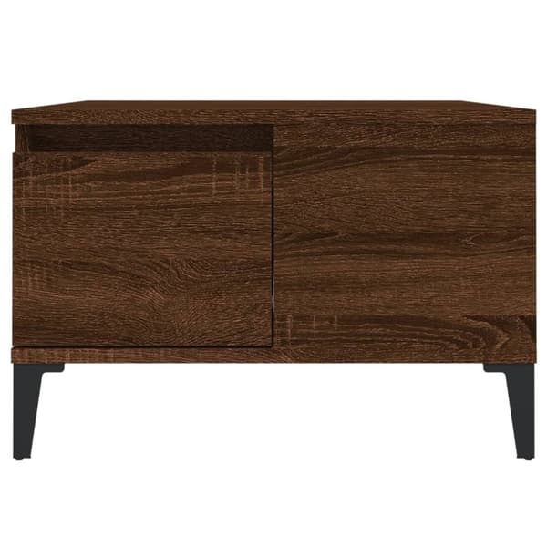 vidaXL Sohvapöytä ruskea tammi 55x55x36,5 cm tekninen puu