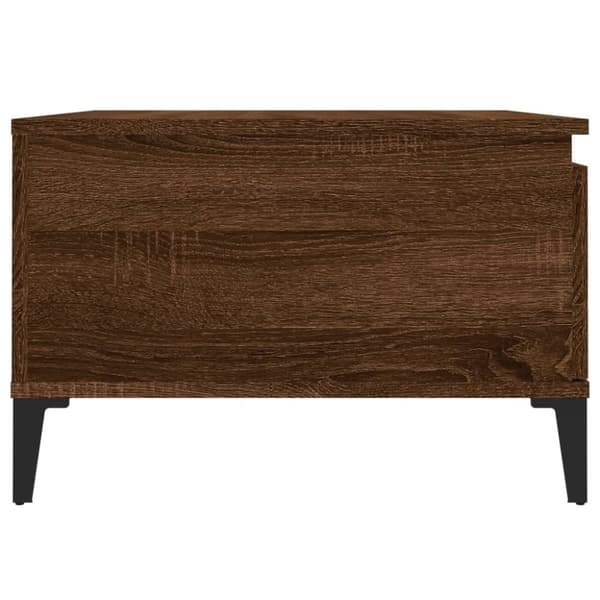 vidaXL Sohvapöytä ruskea tammi 55x55x36,5 cm tekninen puu