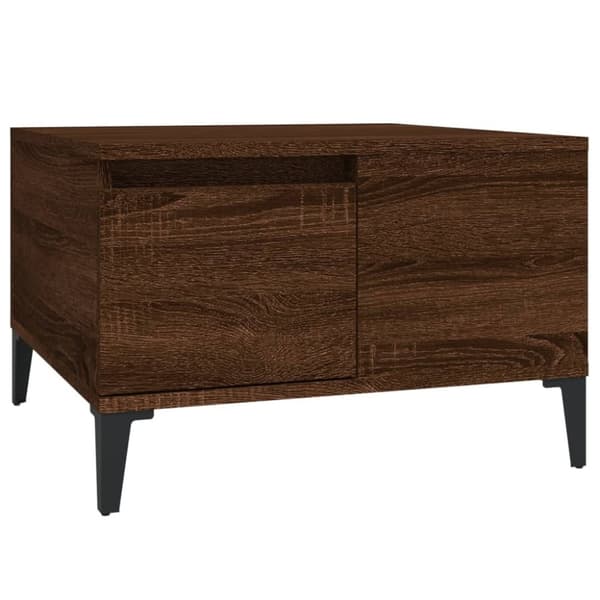 vidaXL Sohvapöytä ruskea tammi 55x55x36,5 cm tekninen puu