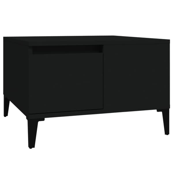 vidaXL sofabord 55x55x36,5 cm konstrueret træ sort