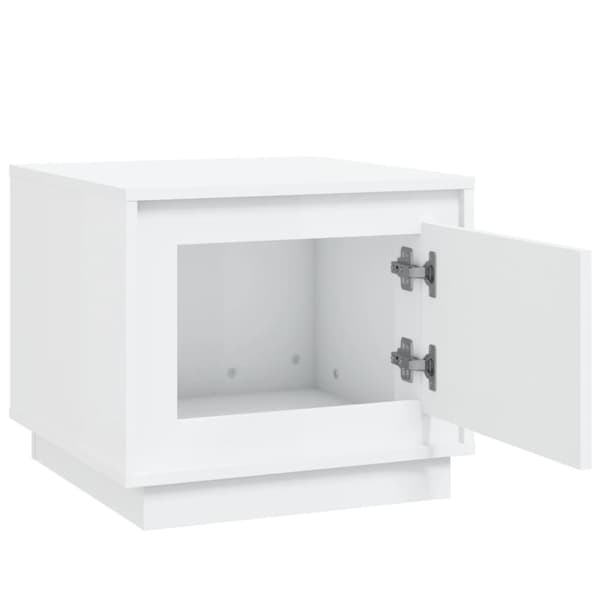 vidaXL sofabord 51x50x44 cm konstrueret træ hvid