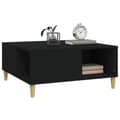 Miniatyrbillede 4 af 8: vidaXL sofabord 80x80x36,5 cm konstrueret træ sort
