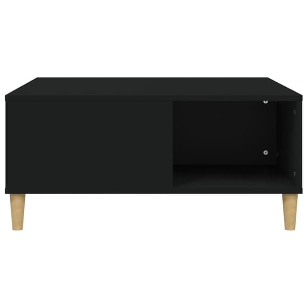 vidaXL Soffbord svart 80x80x36,5 cm konstruerat trä