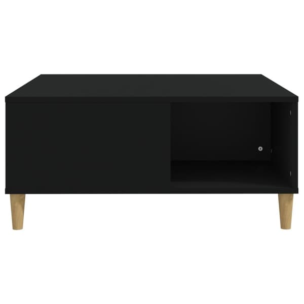 vidaXL Soffbord svart 80x80x36,5 cm konstruerat trä