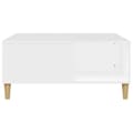 Miniatyrbilde 5 av 8: vidaXL Salongbord hvit 80x80x36,5 cm konstruert tre