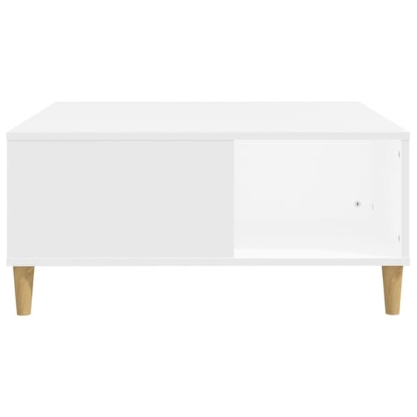 vidaXL sofabord 80x80x36,5 cm konstrueret træ hvid