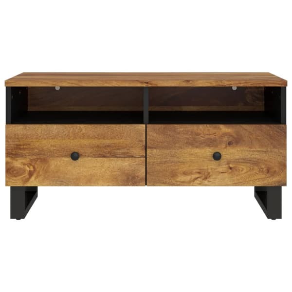 vidaXL sofabord 80x54x40 cm massivt mangotræ og konstrueret træ