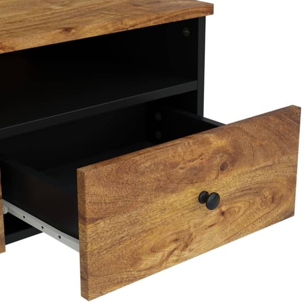 vidaXL sofabord 80x54x40 cm massivt mangotræ og konstrueret træ