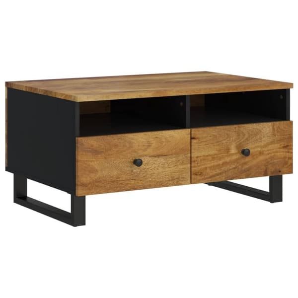 vidaXL sofabord 80x54x40 cm massivt mangotræ og konstrueret træ