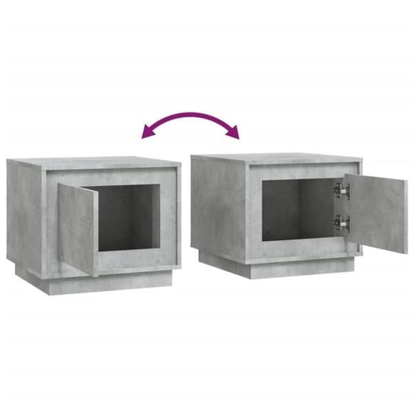vidaXL sofabord 51x50x44 cm konstrueret træ betongrå