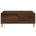 Pikkukuva 7 / 10: vidaXL Sohvapöytä ruskea tammi 90x50x36,5 cm tekninen puu