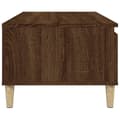 Pikkukuva 8 / 10: vidaXL Sohvapöytä ruskea tammi 90x50x36,5 cm tekninen puu