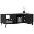 Miniatyrbillede 3 af 10: vidaXL sofabord 102x50x40 cm konstrueret træ sort