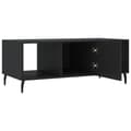 Miniatyrbillede 6 af 10: vidaXL sofabord 102x50x40 cm konstrueret træ sort