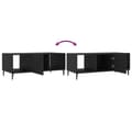Miniatyrbillede 7 af 10: vidaXL sofabord 102x50x40 cm konstrueret træ sort
