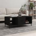 Miniatyrbillede 10 af 10: vidaXL sofabord 102x50x40 cm konstrueret træ sort