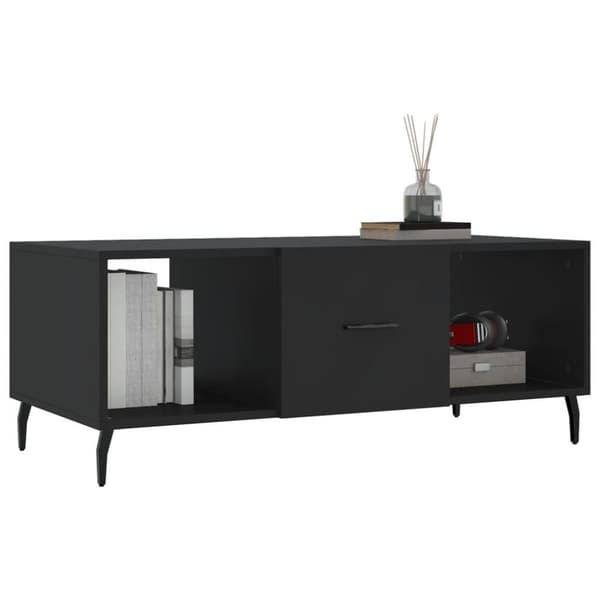 vidaXL sofabord 102x50x40 cm konstrueret træ sort