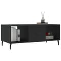 Miniatyrbillede 2 af 10: vidaXL sofabord 102x50x40 cm konstrueret træ sort