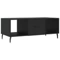 Miniatyrbillede 1 af 10: vidaXL sofabord 102x50x40 cm konstrueret træ sort