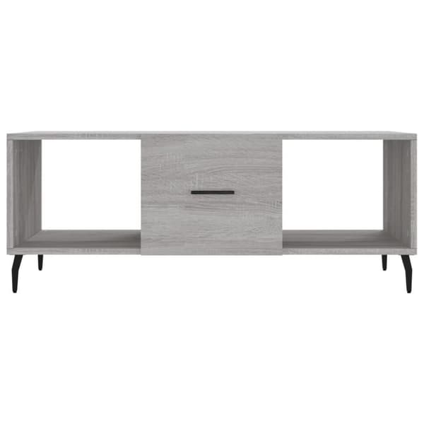 vidaXL sofabord 102x50x40 cm konstrueret træ grå sonoma-eg
