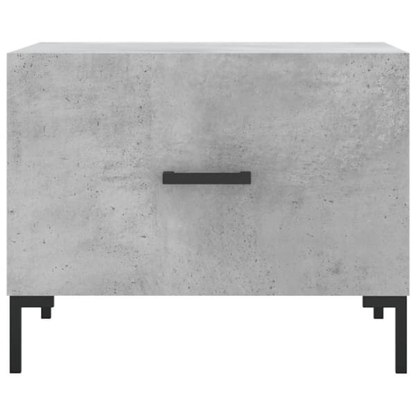 vidaXL Salongbord betonggrå 50x50x40 cm konstruert tre