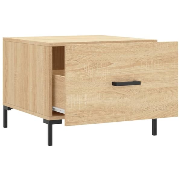 vidaXL sofabord 50x50x40 cm konstrueret træ sonoma egetræsfarve