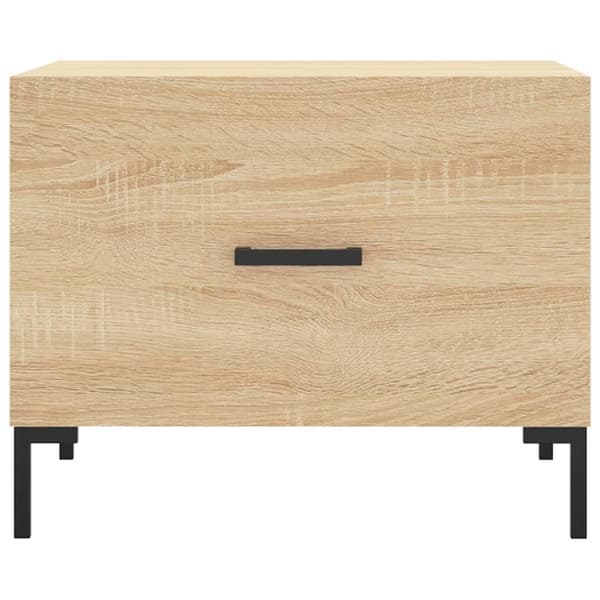 vidaXL Salongbord sonoma eik 50x50x40 cm konstruert tre