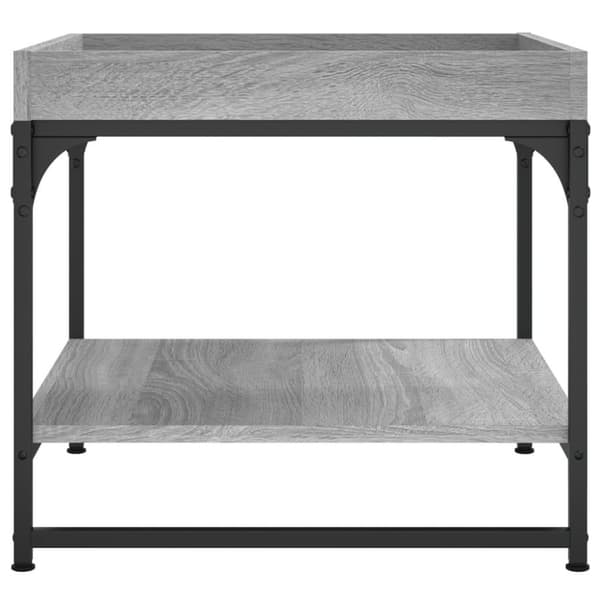 vidaXL Salongbord grå sonoma 49,5x49,5x45 cm konstruert tre