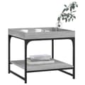 Miniatyrbillede 2 af 9: vidaXL sofabord 49,5x49,5x45 cm konstrueret træ grå sonoma-eg