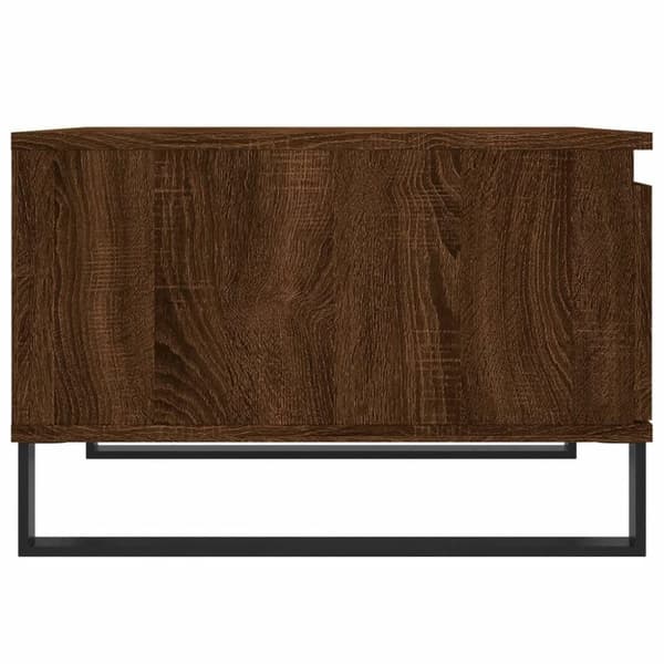 vidaXL sofabord 55x55x36,5 cm konstrueret træ brun egetræsfarve