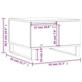 Miniatyrbillede 10 af 11: vidaXL sofabord 55x55x36,5 cm konstrueret træ brun egetræsfarve