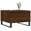 Miniatyrbillede 2 af 11: vidaXL sofabord 55x55x36,5 cm konstrueret træ brun egetræsfarve