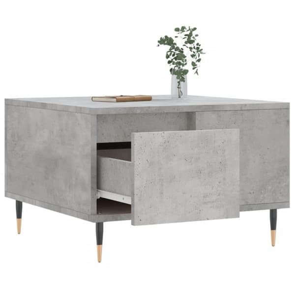 vidaXL Salongbord betonggrå 55x55x36,5 cm konstruert tre