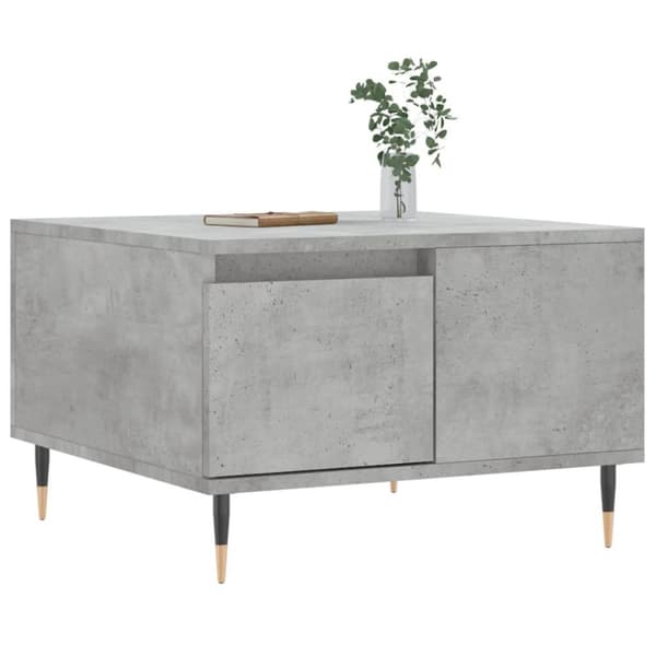 vidaXL Salongbord betonggrå 55x55x36,5 cm konstruert tre