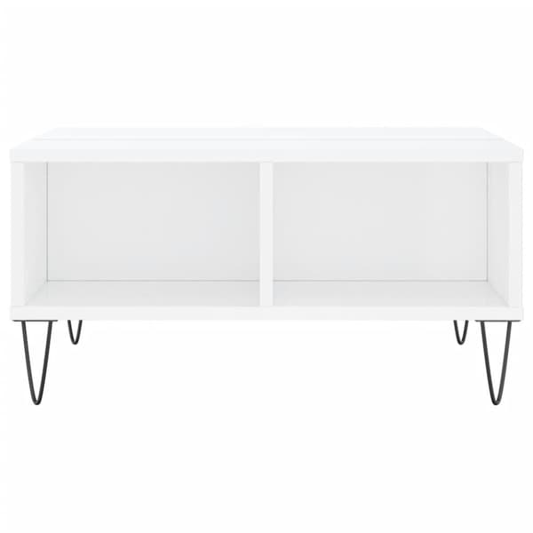 vidaXL Soffbord vit högglans 60x60x30 cm konstruerat trä
